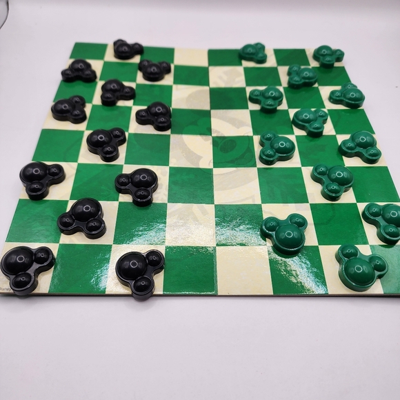 Disney Other - Mickey Mouse Foldable Chess Set Children's 9x9"